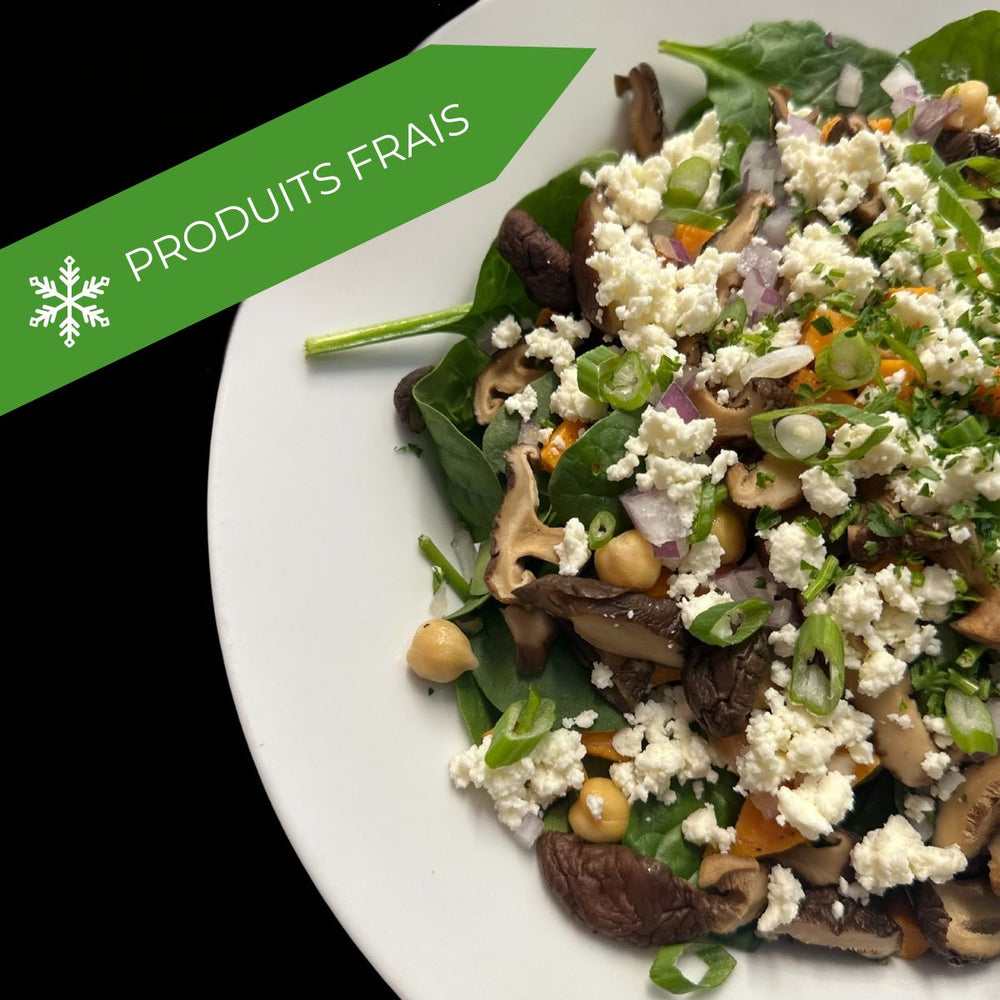 Salade d'épinards et patates douces