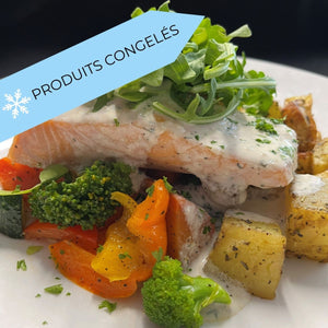 
                  
                    Saumon rôti à la crème citron et aneth
                  
                