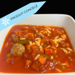 Soupe Minestrone aux boulettes de boeuf